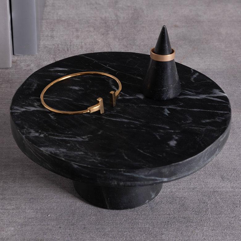 アクセサリープレート トレイ 天然石 ケーキスタンド型 小物入れ ディスプレイ 雑貨 収納 韓国 北欧 おしゃれ かわいい ホテル 店舗 34664 | ELEMENTS（インテリア） | 09