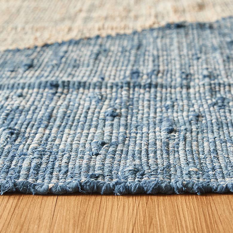 ラグ カーペット ラグマット コットン 130×190 1.5畳 天然素材 マット 裂き織り フリンジ付き 敷物 絨毯 おしゃれ 北欧 リゾート 雑貨 インテリア 西海岸 346 | ELEMENTS（インテリア） | 17