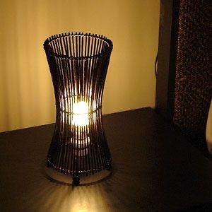 アジアン雑貨 バンブースピットランプ アワーグラスタイプ丸型 アジア工房 4021 | ブランド登録なし