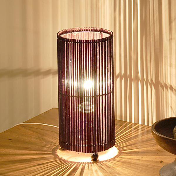 アジアン雑貨 バンブースピットランプ コラムタイプ丸型 アジア工房 4022 | ブランド登録なし