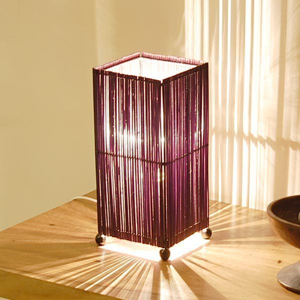 アジアン雑貨 バンブースピットランプ コラムタイプ四角型 アジア工房 4023 | ブランド登録なし