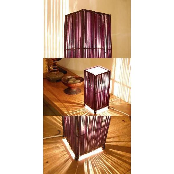 アジアン雑貨 バンブースピットランプ コラムタイプ四角型 アジア工房 4023 | ブランド登録なし | 02