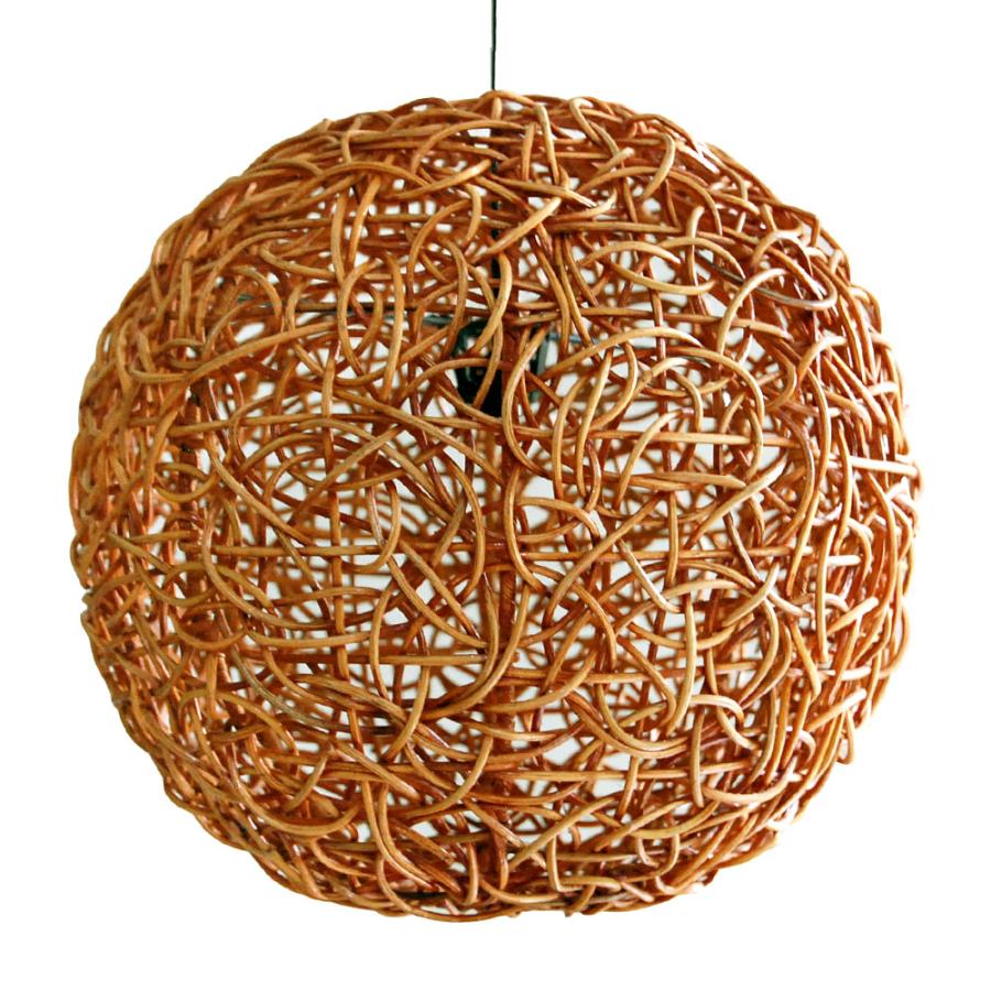 アジアン雑貨 ラタンのペンダントランプ ビッグボール アジア工房 4332 | ブランド登録なし | 10