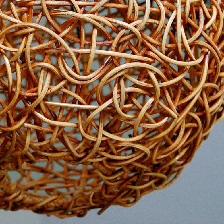 アジアン雑貨 ラタンのペンダントランプ ビッグボール アジア工房 4332 | ブランド登録なし | 01