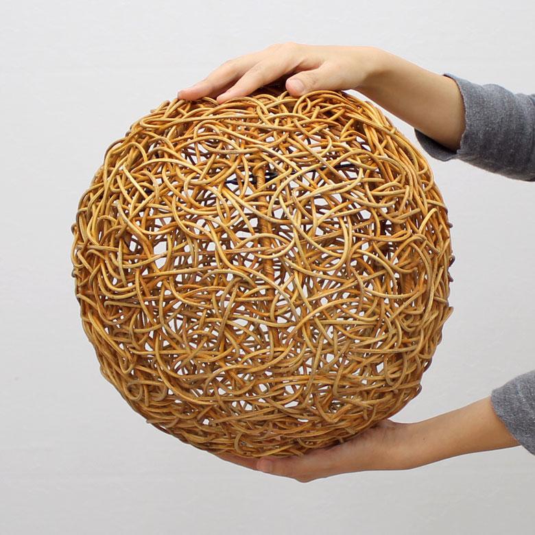 アジアン雑貨 ラタンのペンダントランプ ビッグボール アジア工房 4332 | ブランド登録なし | 05