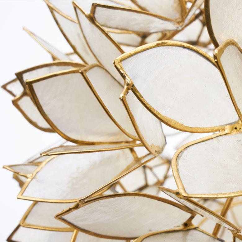 アジアン 照明 カピスシェルペンダントライト 貝殻 モダン照明器具 間接照明 照明 ランプ ライト アジアン カピスシェル ペンダントランプ