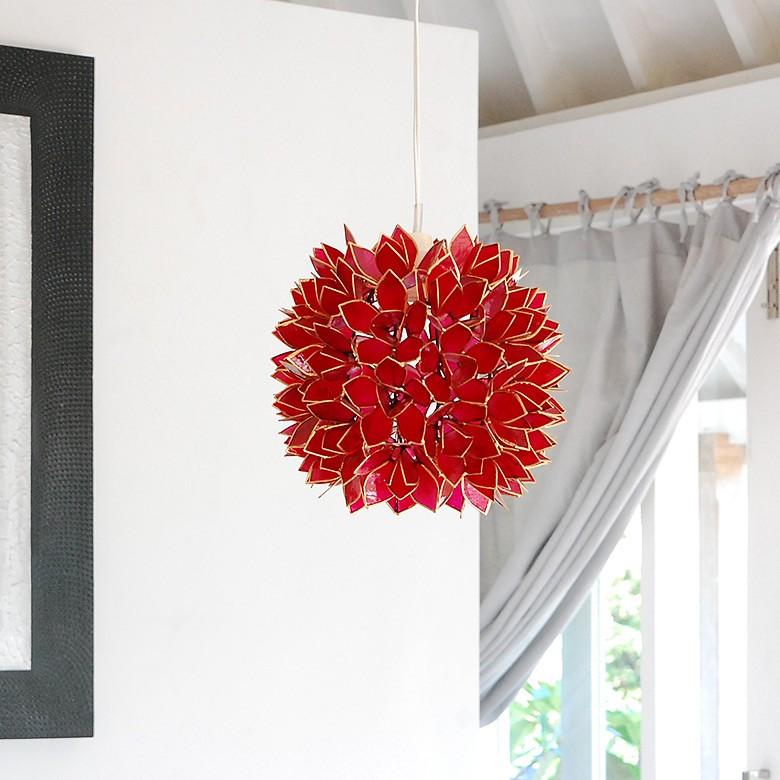 照明 ランプ ライト アジアン カピスシェル ペンダントランプ ペンダント モダン インテリア エスニック 貝殻 ホワイト 間接照明 照明器具 アジア工房 4352 | ブランド登録なし | 01