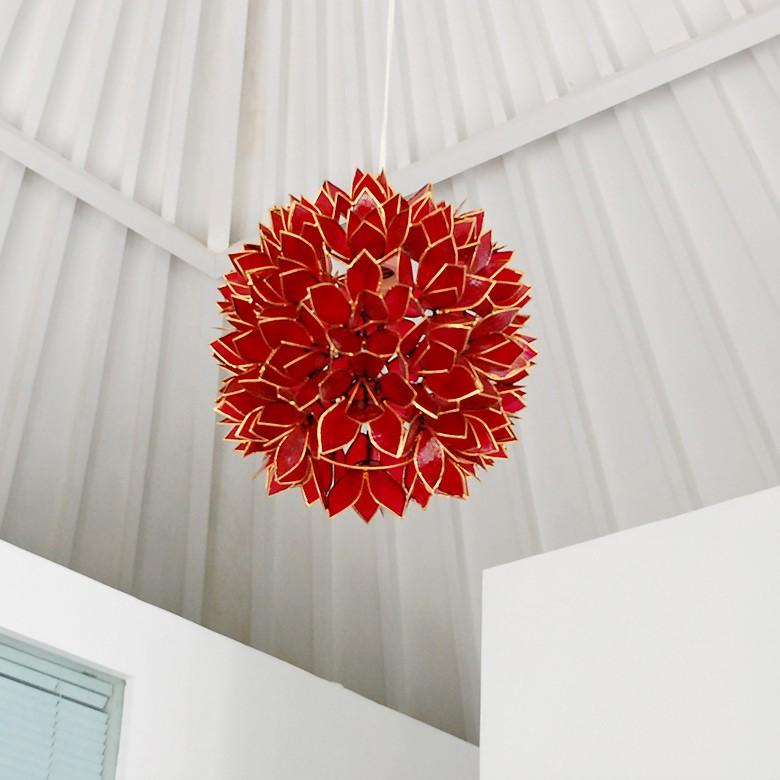 照明 ランプ ライト アジアン カピスシェル ペンダントランプ ペンダント モダン インテリア エスニック 貝殻 ホワイト 間接照明 照明器具 アジア工房 4352 | ブランド登録なし | 02