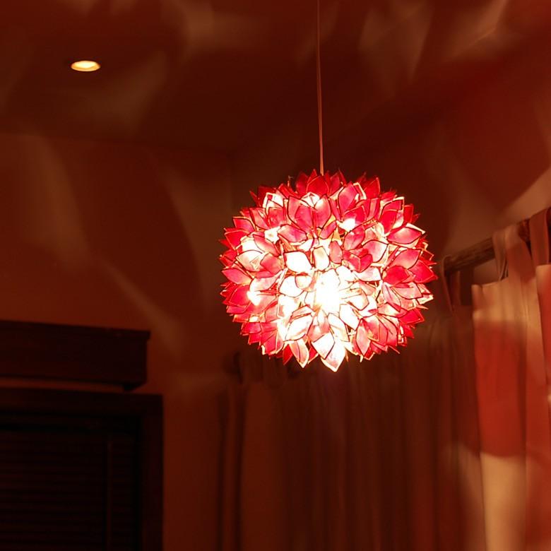 照明 ランプ ライト アジアン カピスシェル ペンダントランプ ペンダント モダン インテリア エスニック 貝殻 ホワイト 間接照明 照明器具 アジア工房 4352 | ブランド登録なし | 04