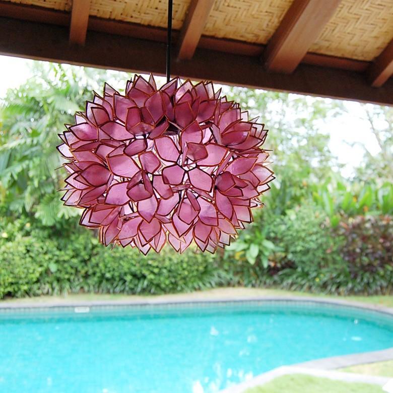 照明 ランプ ライト アジアン カピスシェル ペンダントランプ ペンダント モダン インテリア エスニック 貝殻 パープル 間接照明 照明器具 アジア工房 4355 | ブランド登録なし | 04