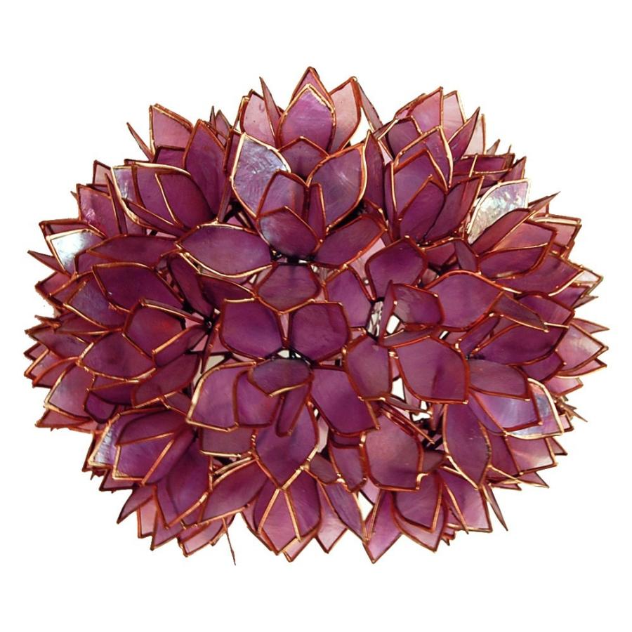 照明 ランプ ライト アジアン カピスシェル ペンダントランプ ペンダント モダン インテリア エスニック 貝殻 パープル 間接照明 照明器具 アジア工房 4355 | ブランド登録なし | 05