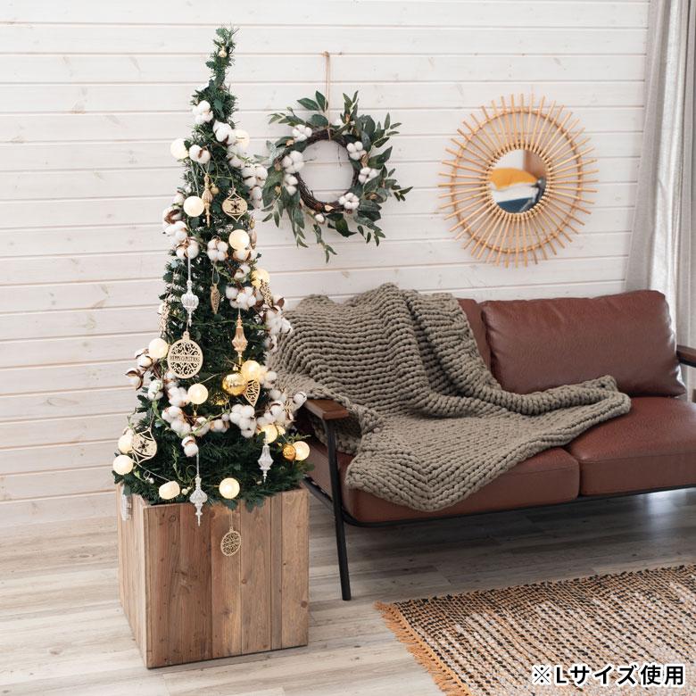 プランターカバー ウッド ボックス スクエア型 Mサイズ 7号用 インナーポット付き 底穴なし 外寸 33.5cm×33.5cm×35cm Botanique ボタニーク 鉢 植木鉢 b-51 | ブランド登録なし | 13