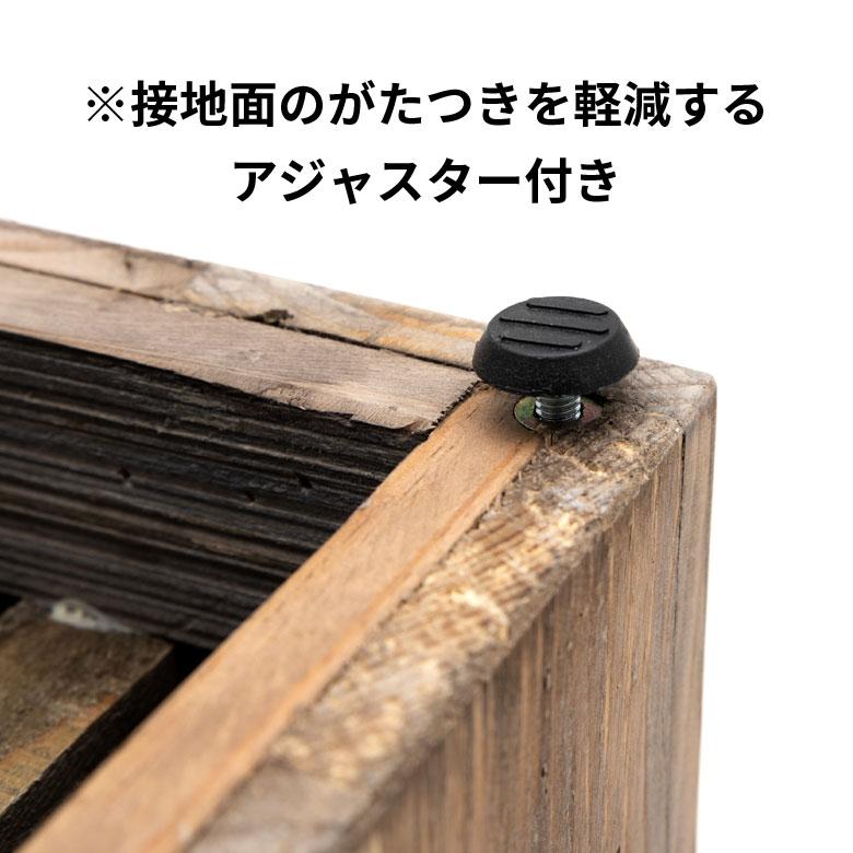 プランター カバー ウッド プランター ボックス 長方形 3分割小 5号用×3 インナーポット付き 底穴なし 木製 外寸 幅66.5cm 奥行24.5cm 高さ26cm Botanique o-51 | ブランド登録なし | 10