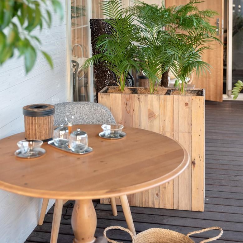 プランターカバー 長方形 3分割トール スクエア型 5号用 3連 インナーポット付 底穴なし 木製 鉢カバー プランツボックス ウッドボックス おしゃれ 西海岸 51171 | ブランド登録なし | 03