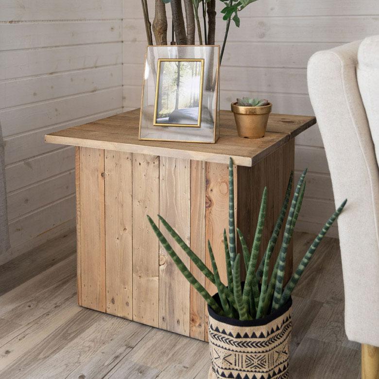 プランター テーブル プレート 正方形 カバー 蓋 ふた 天板 53.5cm L 木 製 ウッド 植木 鉢 植え テーブル サイド おしゃれ 北欧 家具 インテリア 西海岸 a-5 | ブランド登録なし | 16