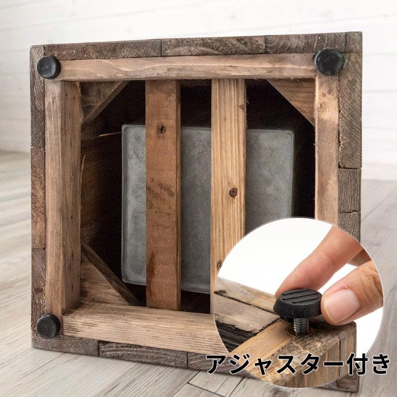 傘立て スリム角型 古木風仕上げ 木製 幅24.5cm Botanique ボタニーク カサ立て 傘たて 玄関 アンブレラスタンド ホルダー アンティーク風 店舗用 業務用 q-51 | ELEMENTS（インテリア） | 15