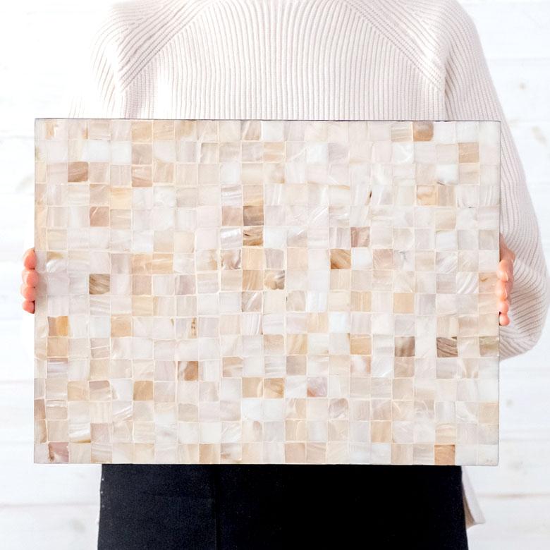 ランチョンマット シェル モザイク柄 パルシェ スクエア ランチマット プレースマット プレイスマット テーブルウェア 51177 | ブランド登録なし | 20