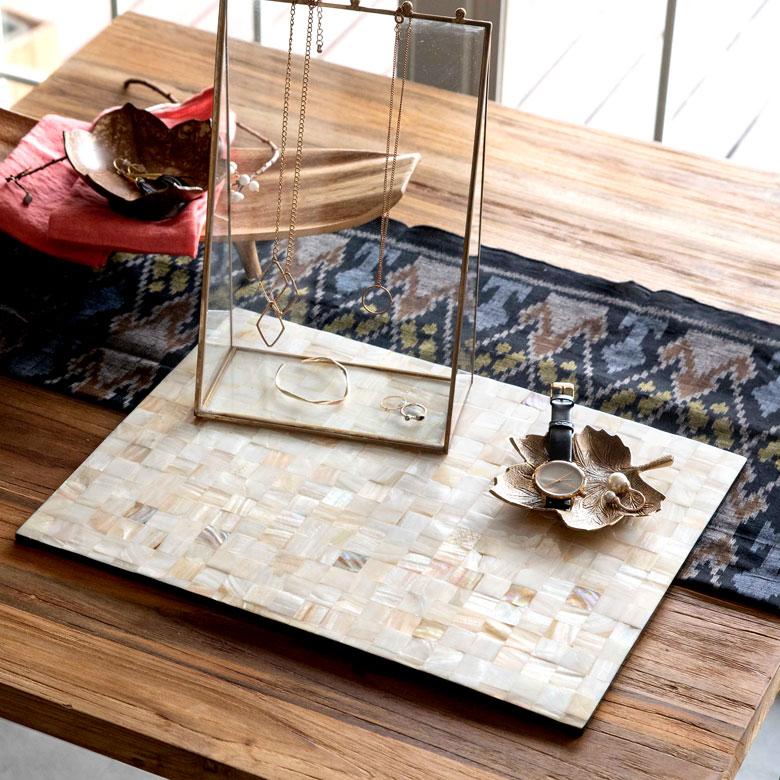 ランチョンマット シェル モザイク柄 パルシェ スクエア ランチマット プレースマット プレイスマット テーブルウェア 51177 | ブランド登録なし | 22