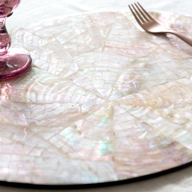 ランチョンマット シェル モザイク柄 パルシェ オーバル ランチマット プレースマット プレイスマット テーブルウェア 51179 | ブランド登録なし | 12