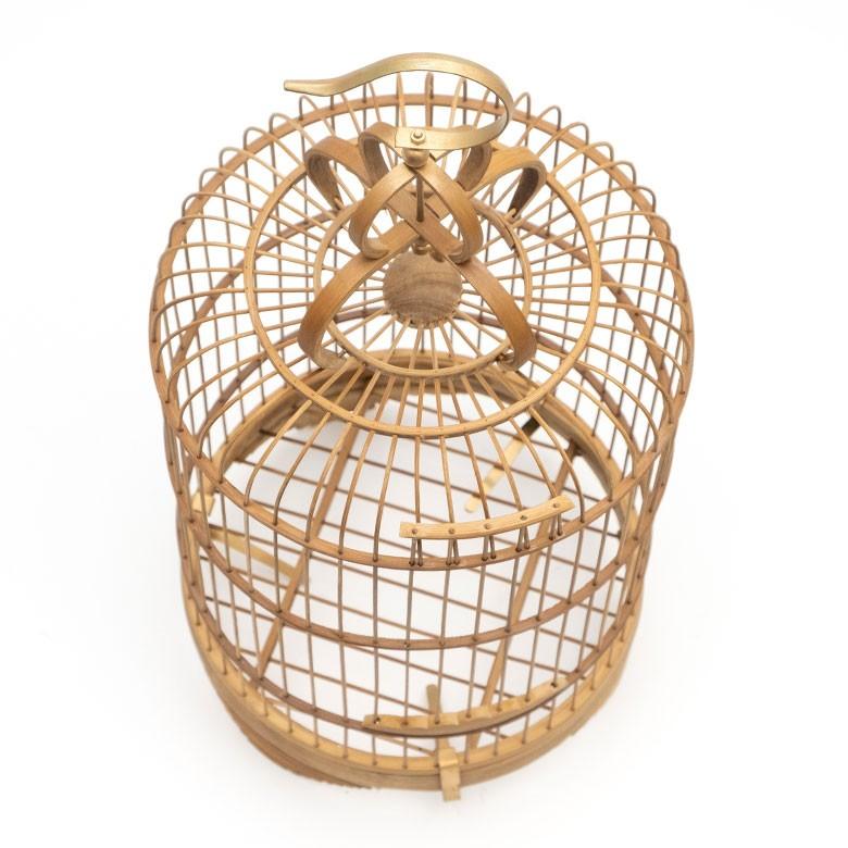 鳥かご 竹 バンブー ナチュラル Sサイズ フック 吊り下げ つりさげ バードケージ お洒落 おしゃれ オシャレ アンティーク 調 風 鳥籠 ハンギング 51189 | ブランド登録なし | 14