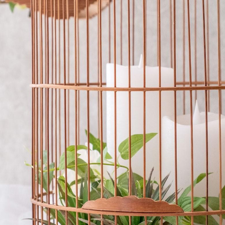 鳥かご 竹 バンブー ナチュラル Mサイズ フック 吊り下げ つりさげバードケージ お洒落 おしゃれ オシャレ アンティーク 調 風 鳥籠 ハンギング 51190 | ブランド登録なし | 14