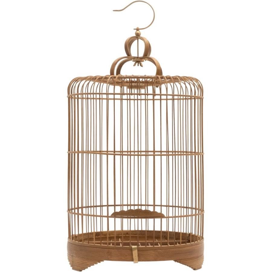 鳥かご 竹 バンブー ナチュラル Mサイズ フック 吊り下げ つりさげバードケージ お洒落 おしゃれ オシャレ アンティーク 調 風 鳥籠 ハンギング 51190 | ブランド登録なし | 17