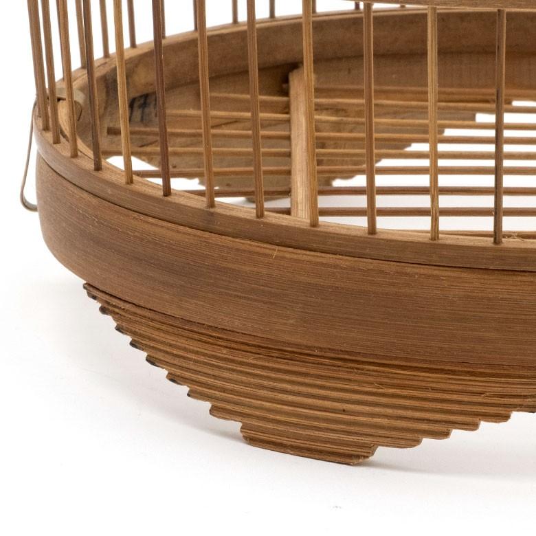 鳥かご 竹 バンブー ナチュラル Mサイズ フック 吊り下げ つりさげバードケージ お洒落 おしゃれ オシャレ アンティーク 調 風 鳥籠 ハンギング 51190 | ブランド登録なし | 07