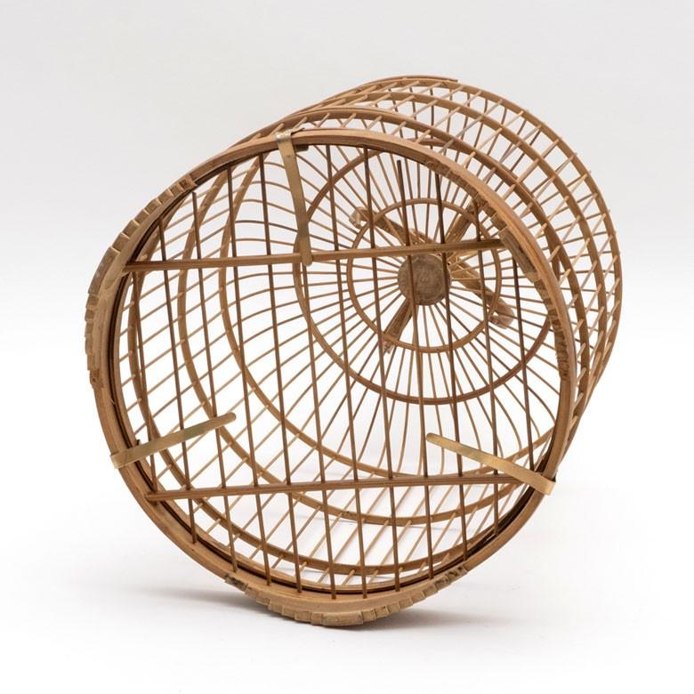 鳥かご 竹 バンブー ナチュラル Mサイズ フック 吊り下げ つりさげバードケージ お洒落 おしゃれ オシャレ アンティーク 調 風 鳥籠 ハンギング 51190 | ブランド登録なし | 08