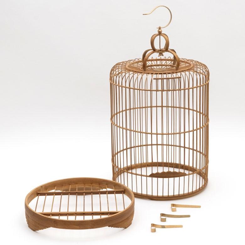 鳥かご 竹 バンブー ナチュラル Mサイズ フック 吊り下げ つりさげバードケージ お洒落 おしゃれ オシャレ アンティーク 調 風 鳥籠 ハンギング 51190 | ブランド登録なし | 09