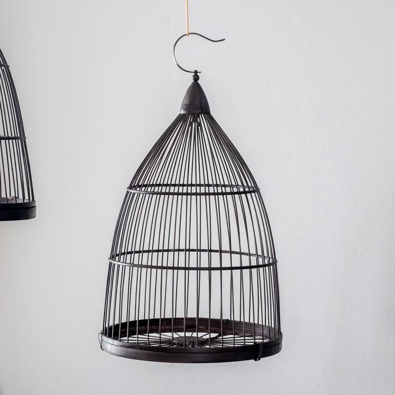 鳥かご 竹 バンブー 黒 ブラック Mサイズ フック 吊り下げ つりさげ バードケージ お洒落 おしゃれ オシャレ アンティーク 調 風 鳥籠 ハンギング 51192 | ブランド登録なし | 11
