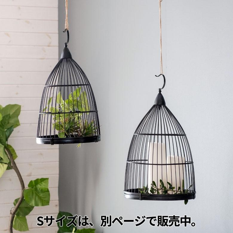 鳥かご 竹 バンブー 黒 ブラック Mサイズ フック 吊り下げ つりさげ バードケージ お洒落 おしゃれ オシャレ アンティーク 調 風 鳥籠 ハンギング 51192 | ブランド登録なし | 13