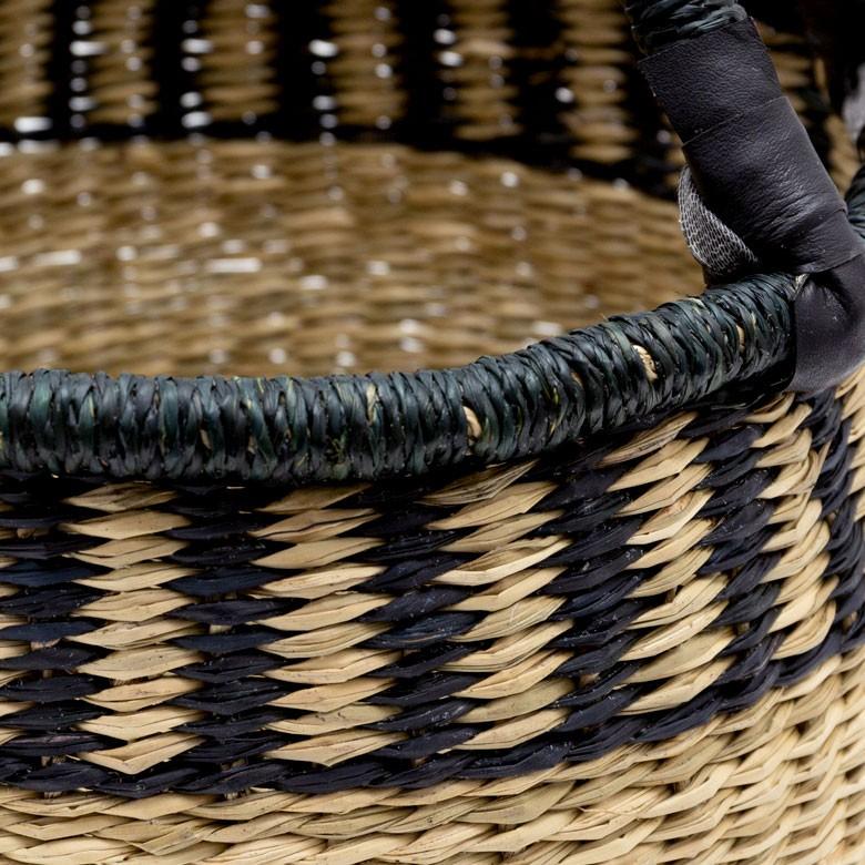 カゴ 収納 カゴバスケット カゴバッグ Sサイズ シーグラス製 ラウンドバスケット 収納ボックス かご収納 収納バスケット 籠 アジアン おしゃれ 51193 | ブランド登録なし | 15