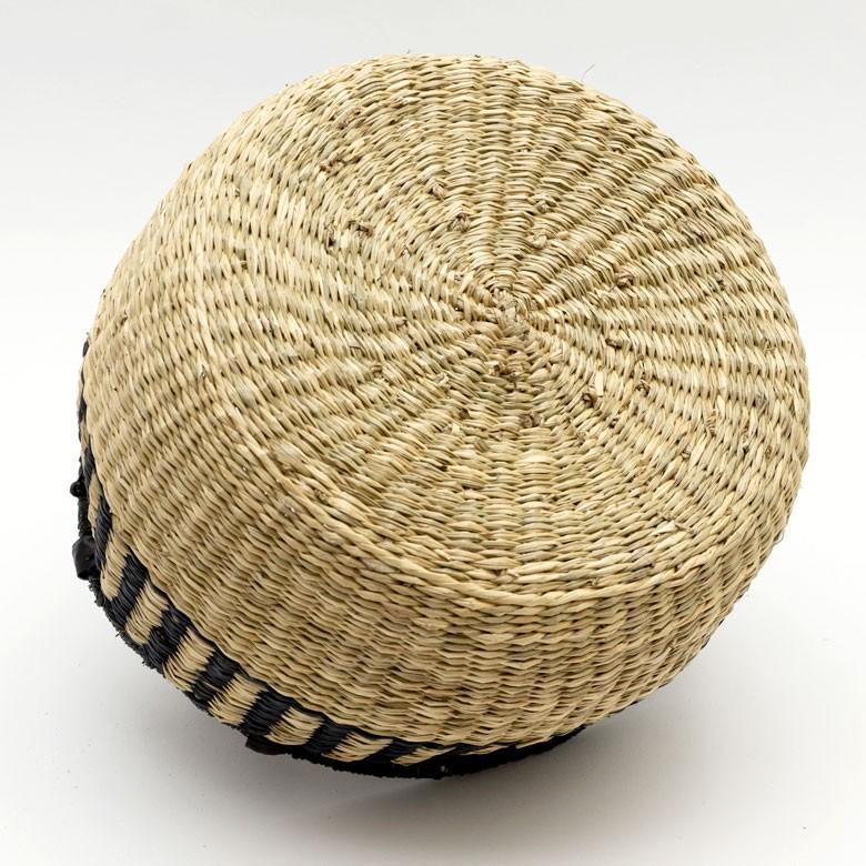 カゴ 収納 バスケット 持ち手付き カゴバッグ Mサイズ シーグラス製 ラウンドバスケット 収納ボックス かご収納 アジアン おしゃれ 51194 | ブランド登録なし | 13