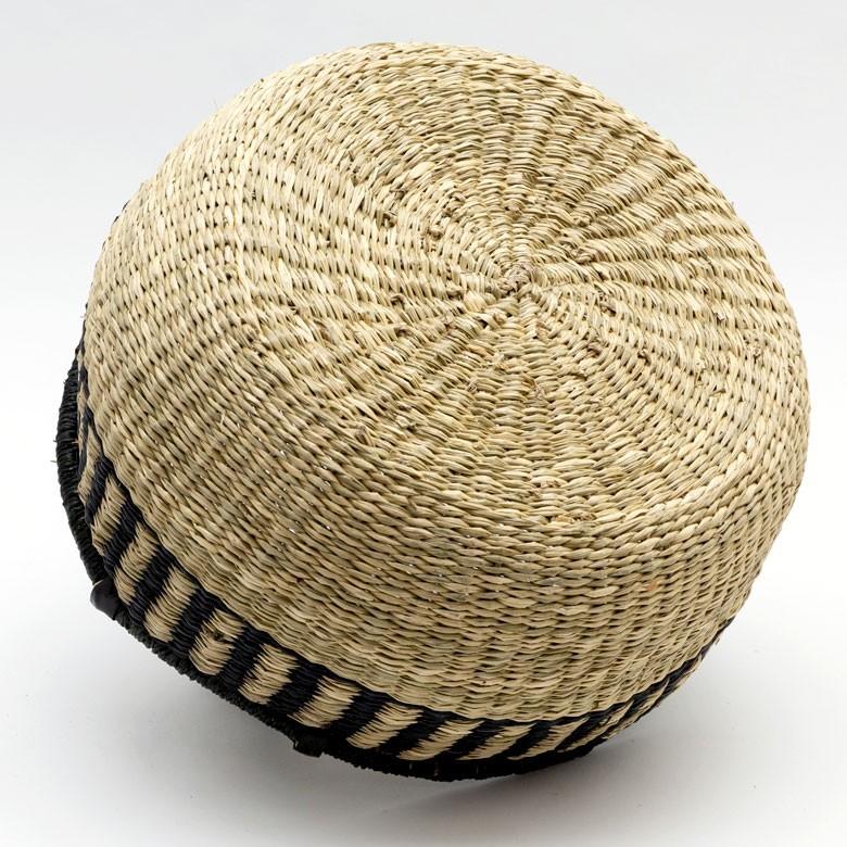 カゴ 収納 バスケット 持ち手付き カゴバッグ Lサイズ シーグラス製 ラウンドバスケット 収納ボックス かご収納 アジアン おしゃれ 5119 | ブランド登録なし | 15