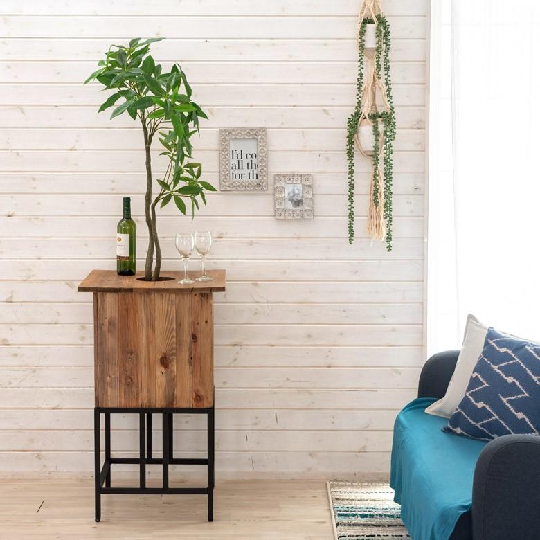 プランタースタンド 43.5×43.5×43.5 Lサイズ 10号用 ブラック アイアン フラワースタンド 屋内 屋外 ヴィンテージ ガーデニング 北欧 西海岸 51206 | ブランド登録なし | 17