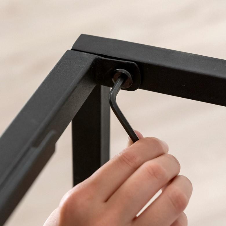 プランタースタンド 43.5×43.5×43.5 Lサイズ 10号用 ブラック アイアン