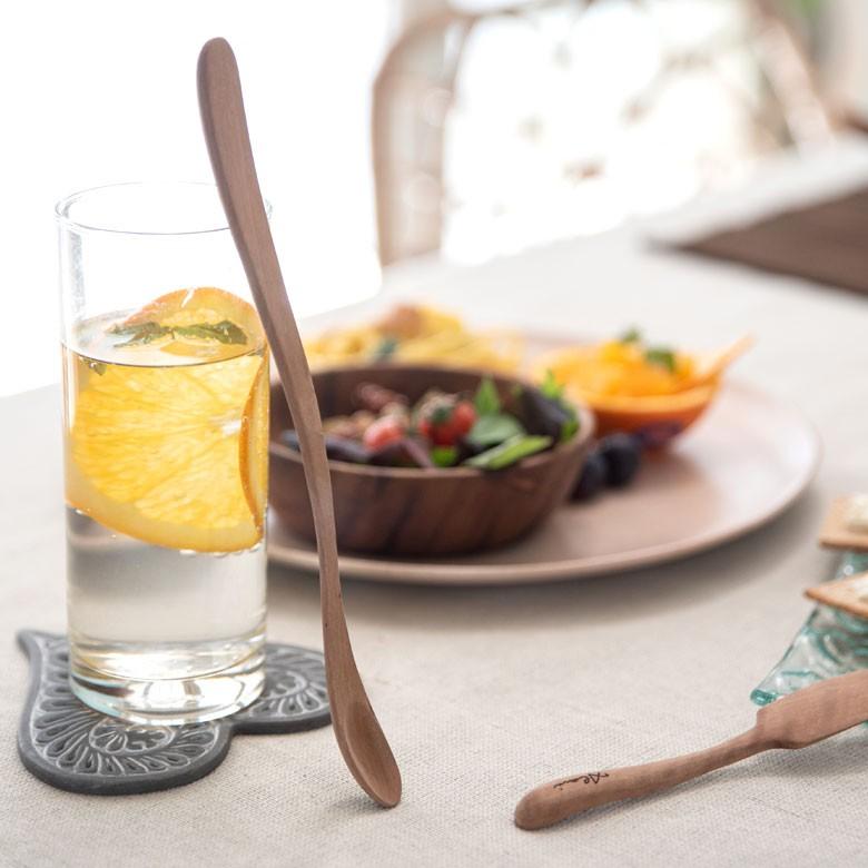 マドラースプーン 育てる木のカトラリー 天然木 ロンガンウッド 竜眼 無塗装 ハンドメイド キッチン おしゃれ アジアン インテリア 雑貨 51224 | ブランド登録なし | 02