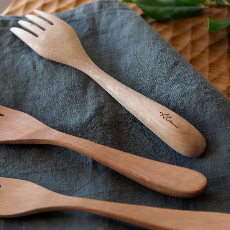 ディナーフォーク フォーク 育てる木のカトラリー 天然木 ロンガンウッド 竜眼 無塗装 ハンドメイド キッチン おしゃれ アジアン インテリア 雑貨 51225 | ブランド登録なし | 16