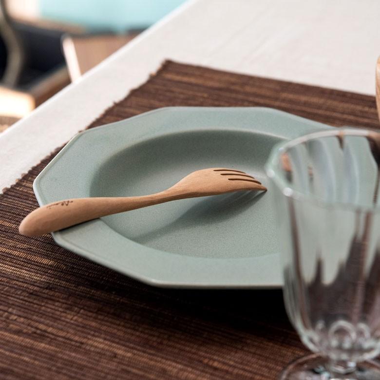 ディナーフォーク フォーク 育てる木のカトラリー 天然木 ロンガンウッド 竜眼 無塗装 ハンドメイド キッチン おしゃれ アジアン インテリア 雑貨 51225 | ブランド登録なし | 03