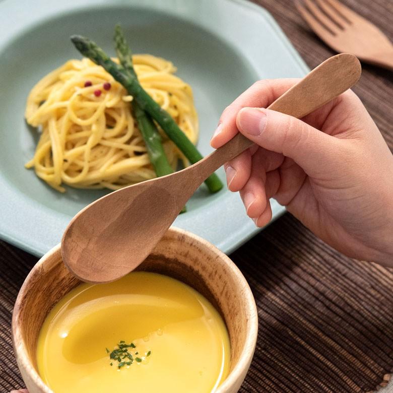 ディナースプーン スプーン 育てる木のカトラリー 天然木 ロンガンウッド 竜眼 無塗装 ハンドメイド キッチン  おしゃれ アジアン インテリア 雑貨 51226 | ブランド登録なし | 01