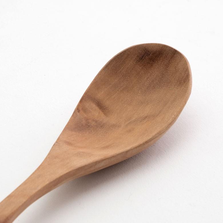 ディナースプーン スプーン 育てる木のカトラリー 天然木 ロンガンウッド 竜眼 無塗装 ハンドメイド キッチン  おしゃれ アジアン インテリア 雑貨 51226 | ブランド登録なし | 09