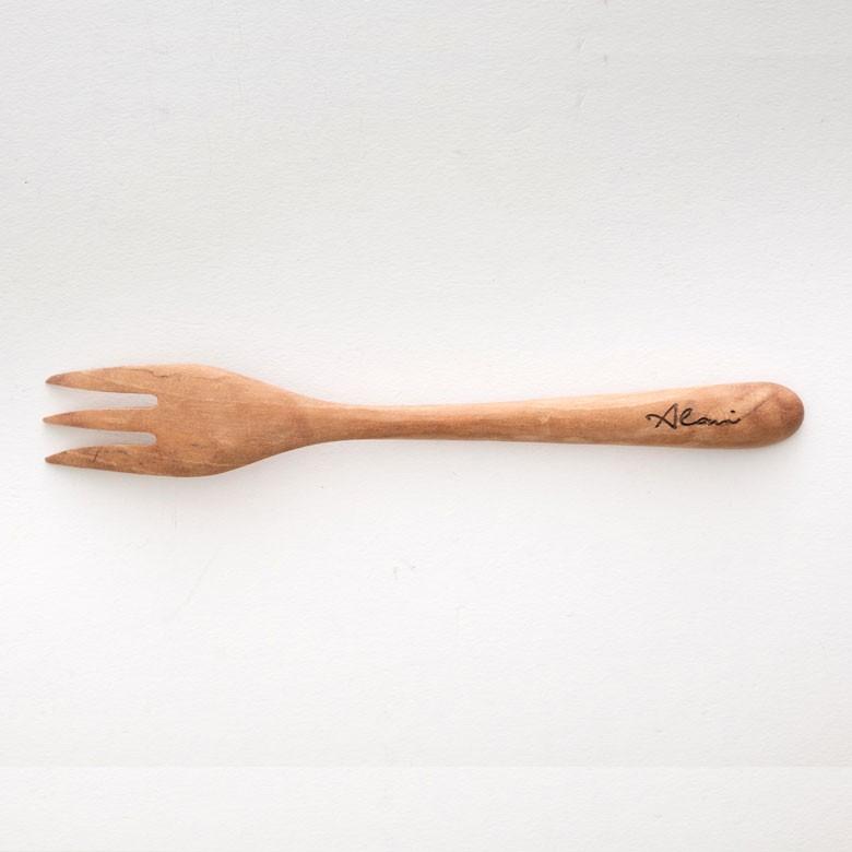 デザートフォーク フォーク 育てる木のカトラリー 天然木 ロンガンウッド 竜眼 無塗装 ハンドメイド キッチン  おしゃれ アジアン インテリア 雑貨 51227 | ブランド登録なし | 10