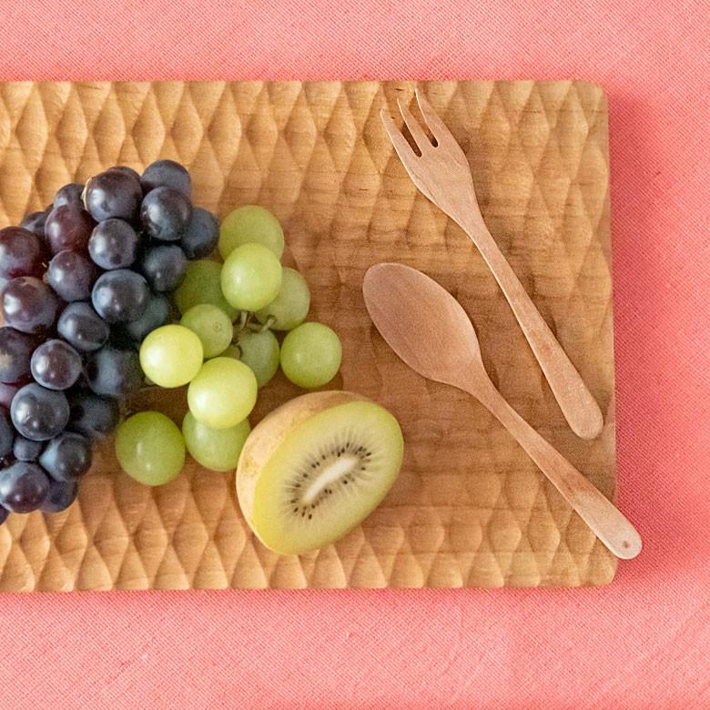 デザートフォーク フォーク 育てる木のカトラリー 天然木 ロンガンウッド 竜眼 無塗装 ハンドメイド キッチン  おしゃれ アジアン インテリア 雑貨 51227 | ブランド登録なし | 13