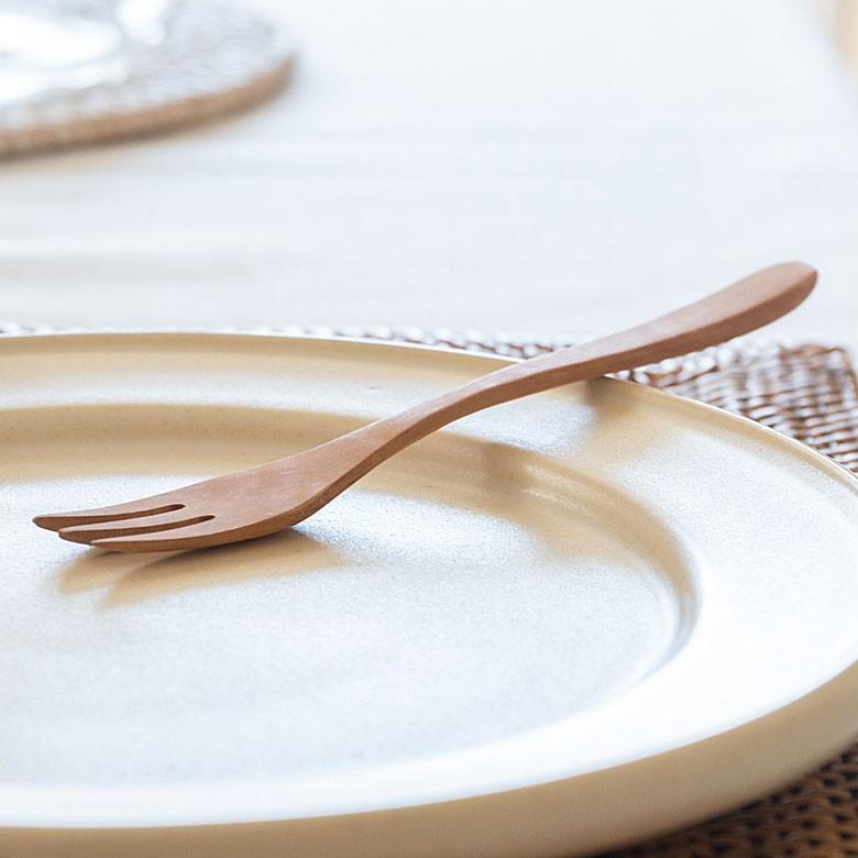 デザートフォーク フォーク 育てる木のカトラリー 天然木 ロンガンウッド 竜眼 無塗装 ハンドメイド キッチン  おしゃれ アジアン インテリア 雑貨 51227 | ブランド登録なし | 16