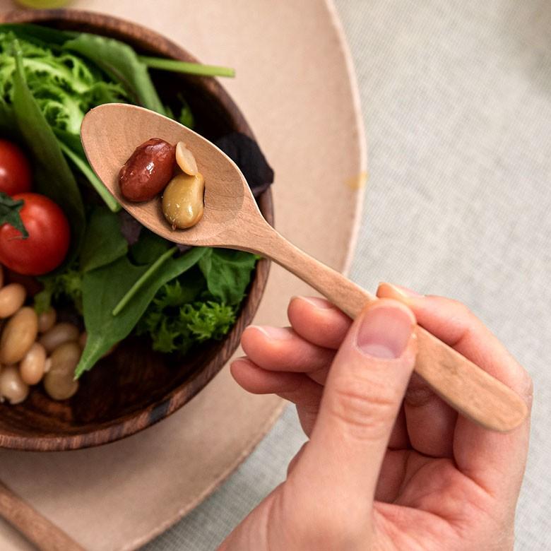 ティースプーン スプーン 育てる木のカトラリー 天然木 ロンガンウッド 竜眼 無塗装 ハンドメイド キッチン  おしゃれ アジアン インテリア 雑貨 51228 | ブランド登録なし | 01