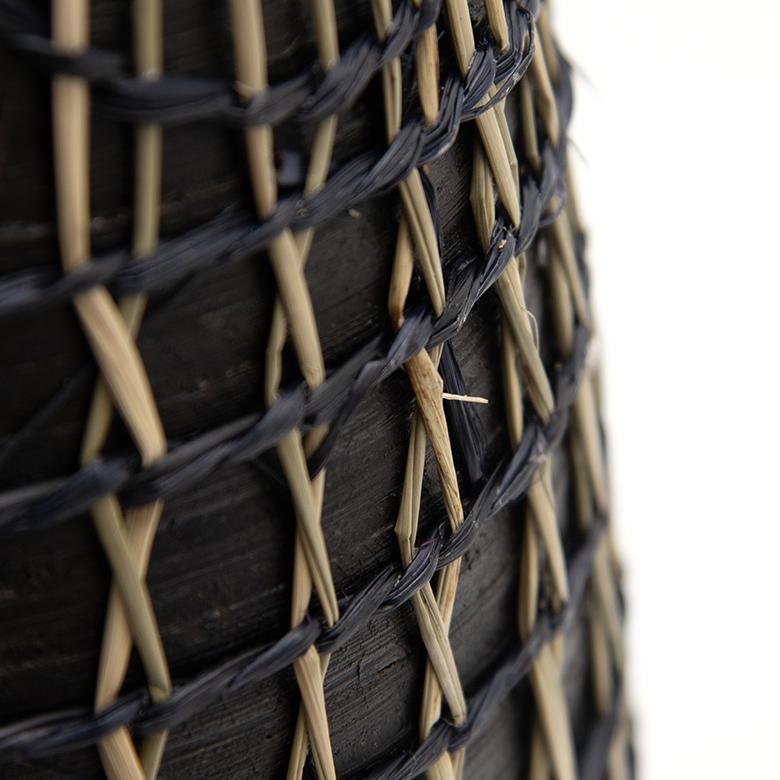 フラワーベース バンブー製 シーグラス製 水入れ不可 壺型 花瓶 花びん 花器 ドライフラワー アートプランツ フェイクグリーン BOHO トライバル 51233 | ブランド登録なし | 11