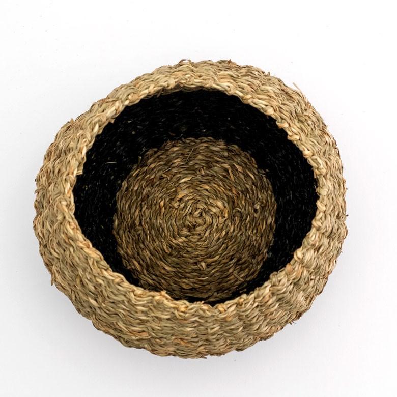 プランターカバー ゴミ箱 バスケット かご シーグラス Sサイズ ブラック 黒 収納バスケット 収納かご 小物入れ 51238 | ブランド登録なし | 06