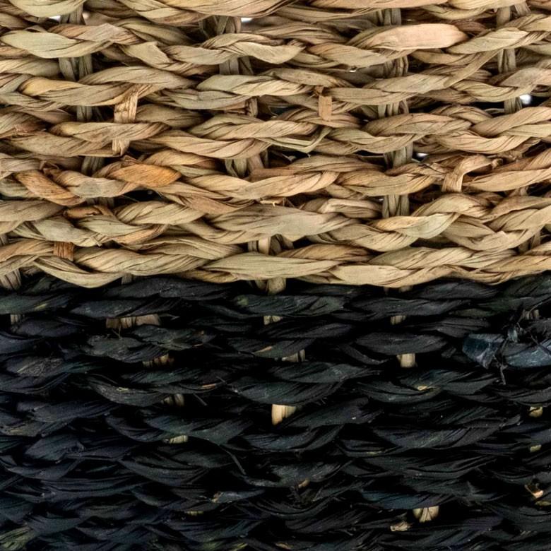 プランターカバー ゴミ箱 バスケット かご シーグラス Mサイズ ブラック 黒 収納バスケット 収納かご 小物入れ 51239 | ブランド登録なし | 10