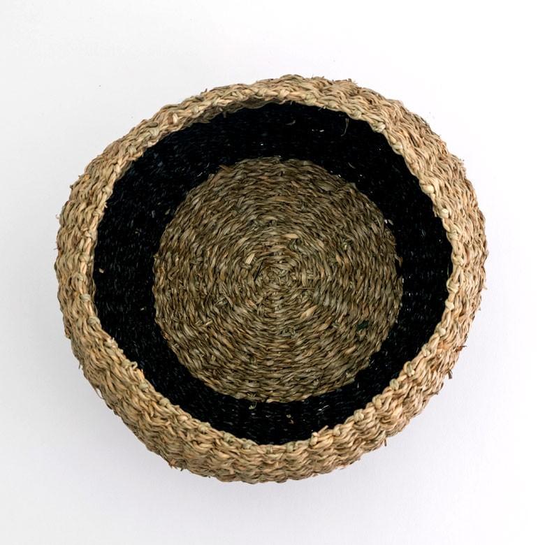 プランターカバー ゴミ箱 バスケット かご シーグラス Mサイズ ブラック 黒 収納バスケット 収納かご 小物入れ 51239 | ブランド登録なし | 06