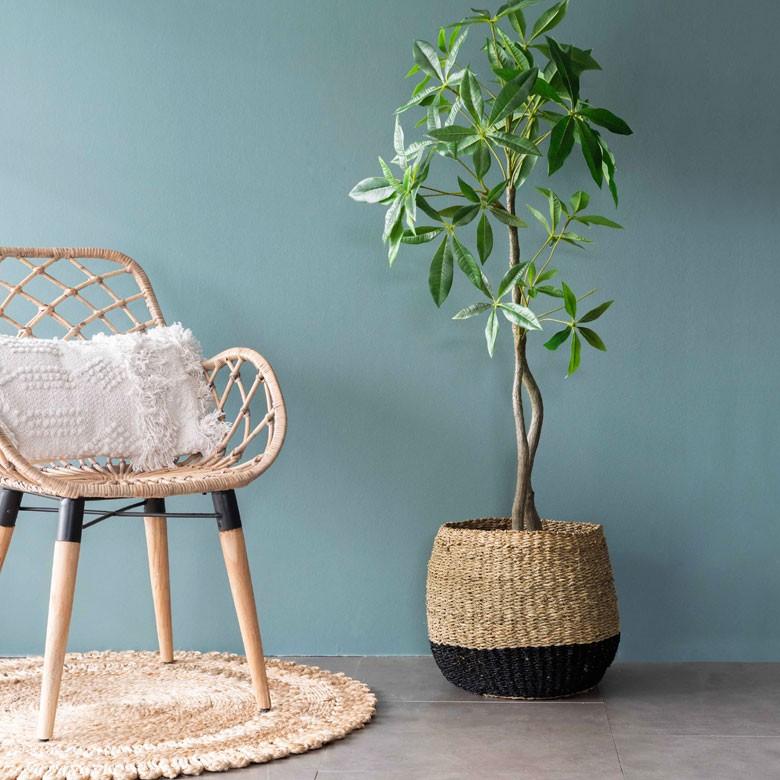 プランターカバー ゴミ箱 バスケット かご シーグラス Lサイズ ブラック 黒 収納バスケット 収納かご 小物入れ 51240 | ブランド登録なし | 11